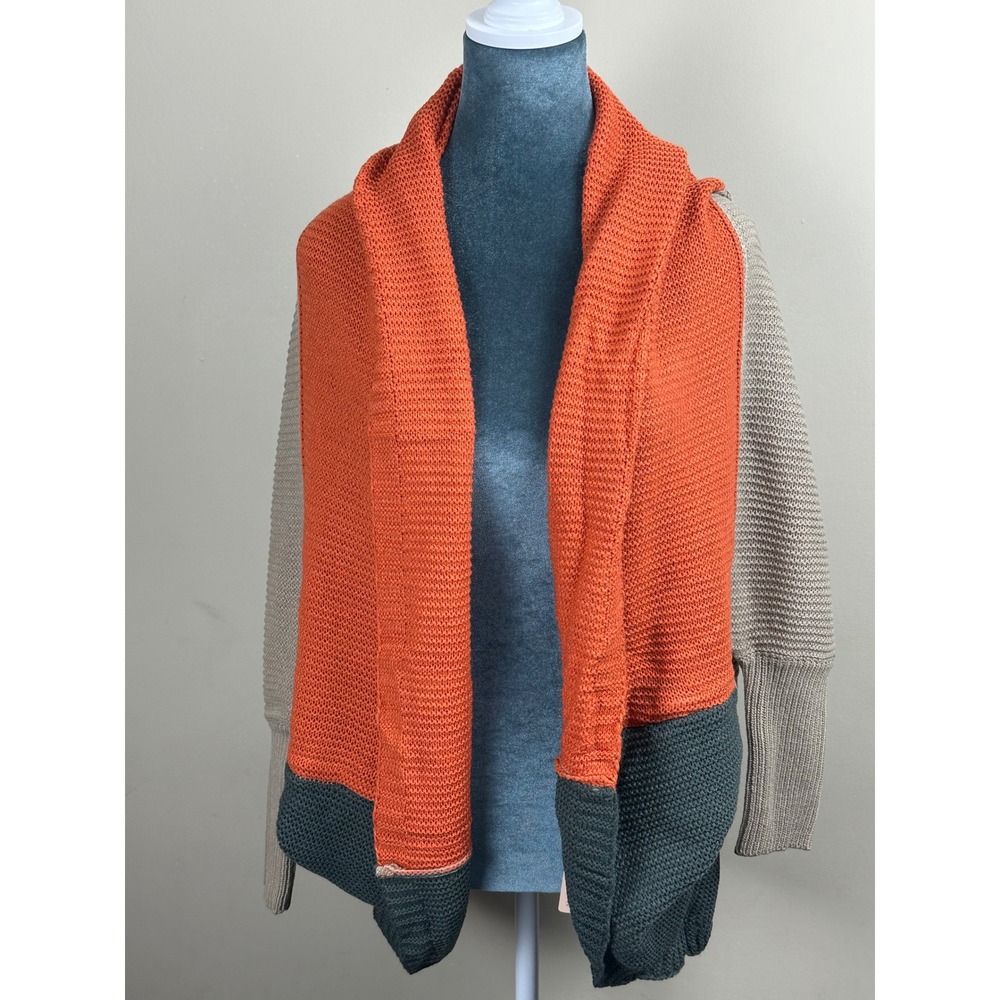 BloomChic Colorblock Open Front Cardigan Sweater Women's 12 NWT Oversized